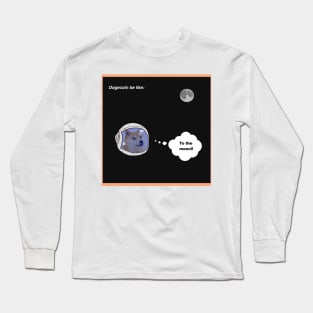 Dogecoin: To the Moon Long Sleeve T-Shirt